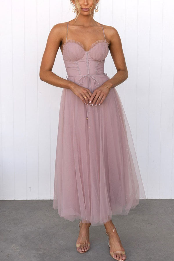 Amelie | Elegantes Maxikleid Sommer für Damen fließend 1