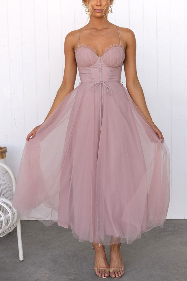 Amelie | Elegantes Maxikleid Sommer für Damen fließend 2