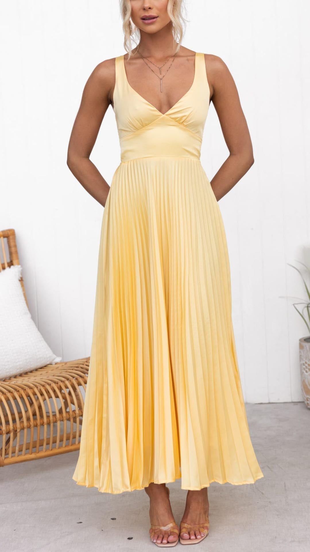 Amelie | Elegantes Plissiertes Kleid für Damen Hochzeitsgast 1