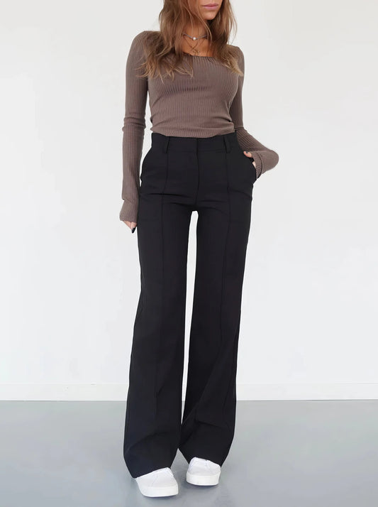Carina | Elegante Stoffhose für Damen High-Waisted 0