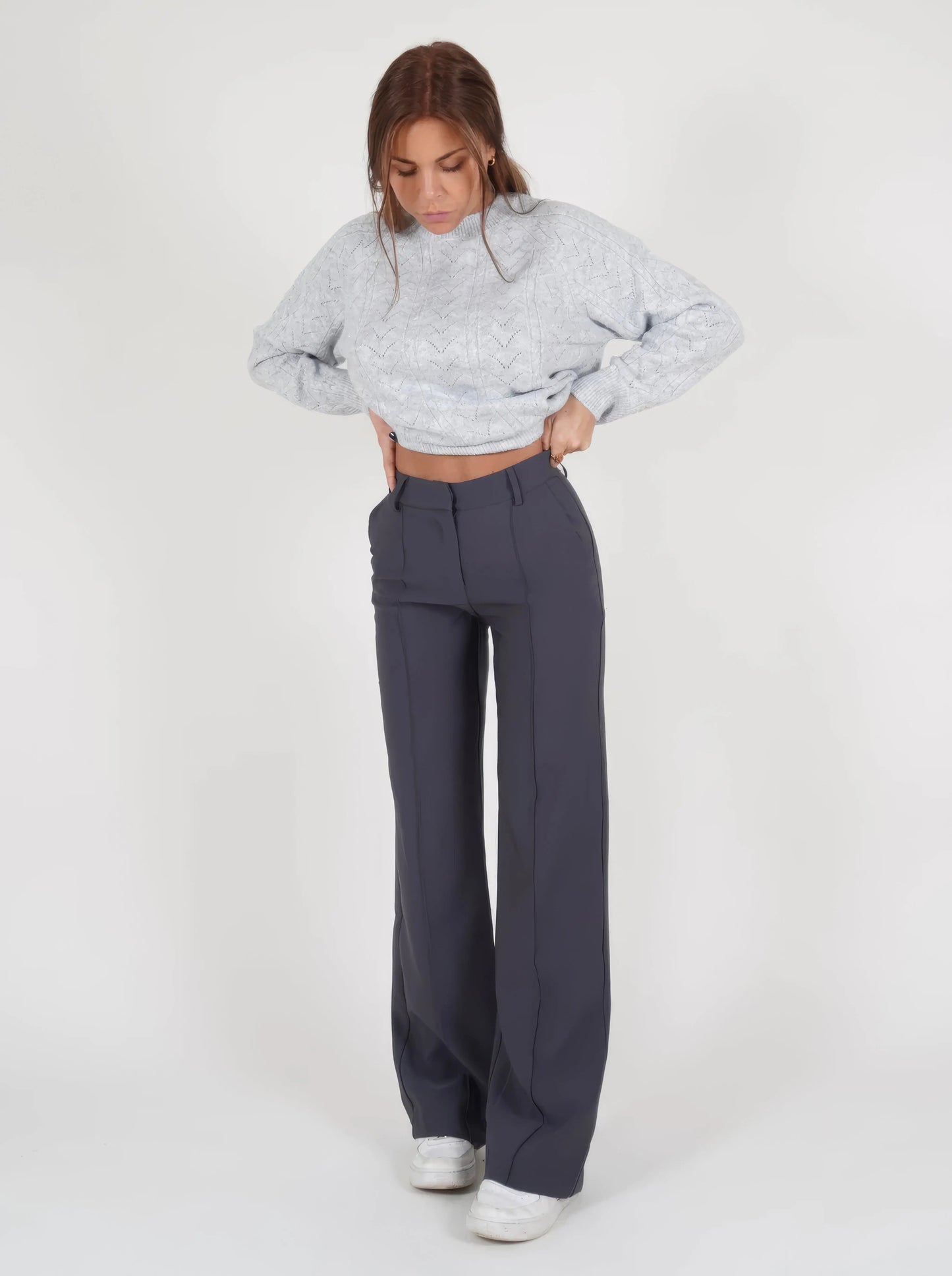 Carina | Elegante Stoffhose für Damen High-Waisted 1