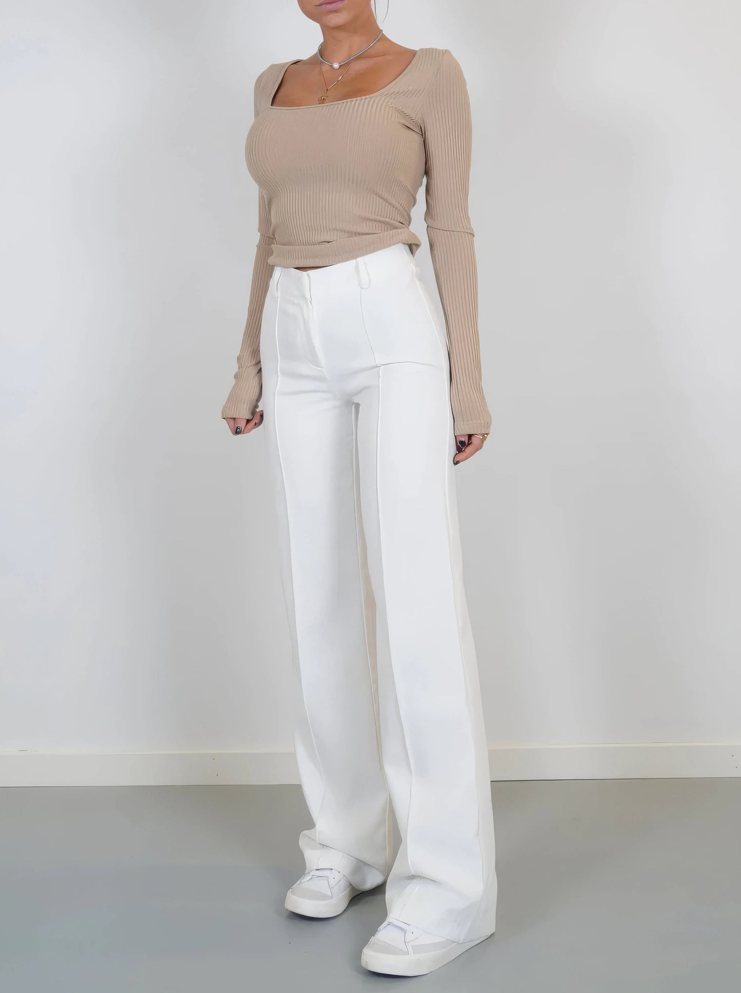 Carina | Elegante Stoffhose für Damen High-Waisted 3