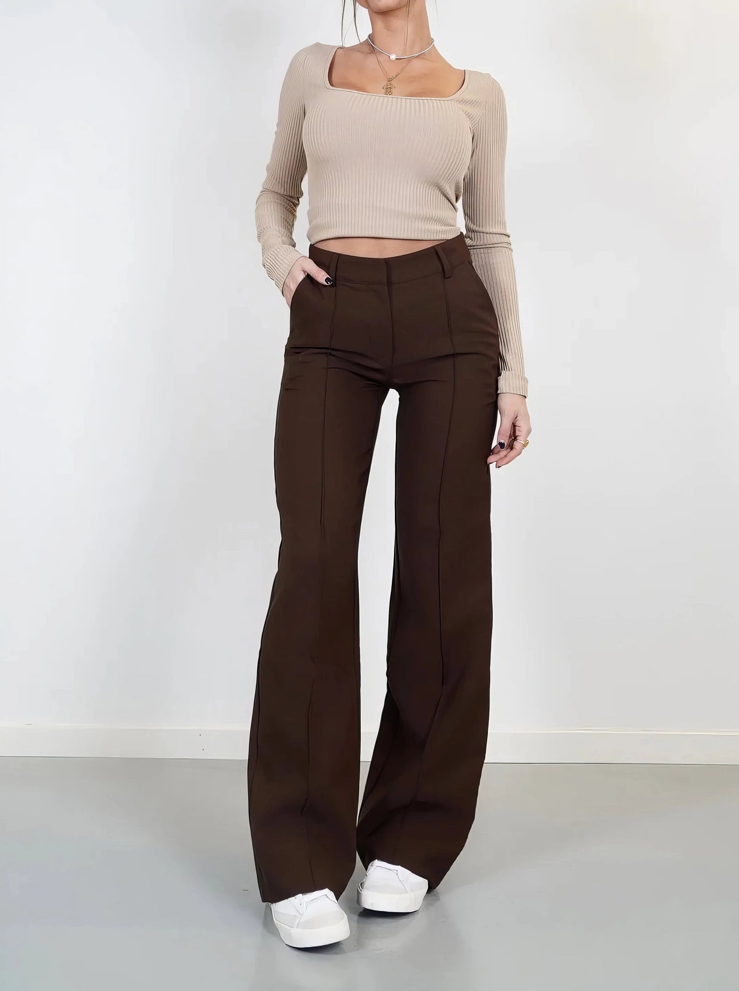 Carina | Elegante Stoffhose für Damen High-Waisted 7