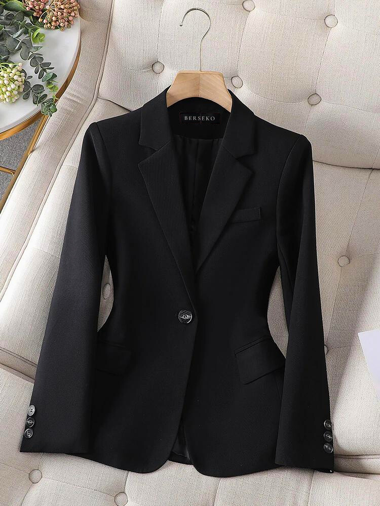 Clara | Eleganter Blazer für Damen grau tailliert 1