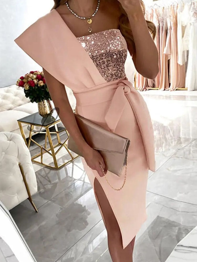 Clara | Elegantes Abendkleid lang für Damen mit Schlitz 1