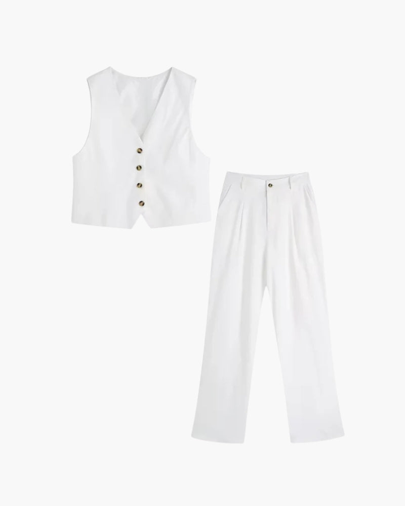 Clara | Elegantes Set für Damen Sommer atmungsaktiv 0