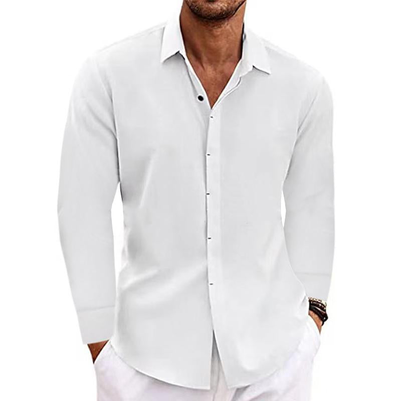 Dan | Elegantes Leinenhemd für Herren langarm 4