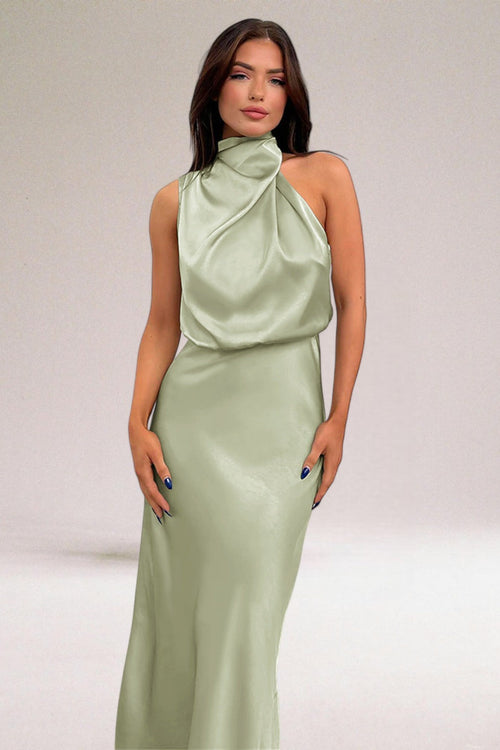 Flavia | Elegantes Satin-Kleid für Damen festlich 0