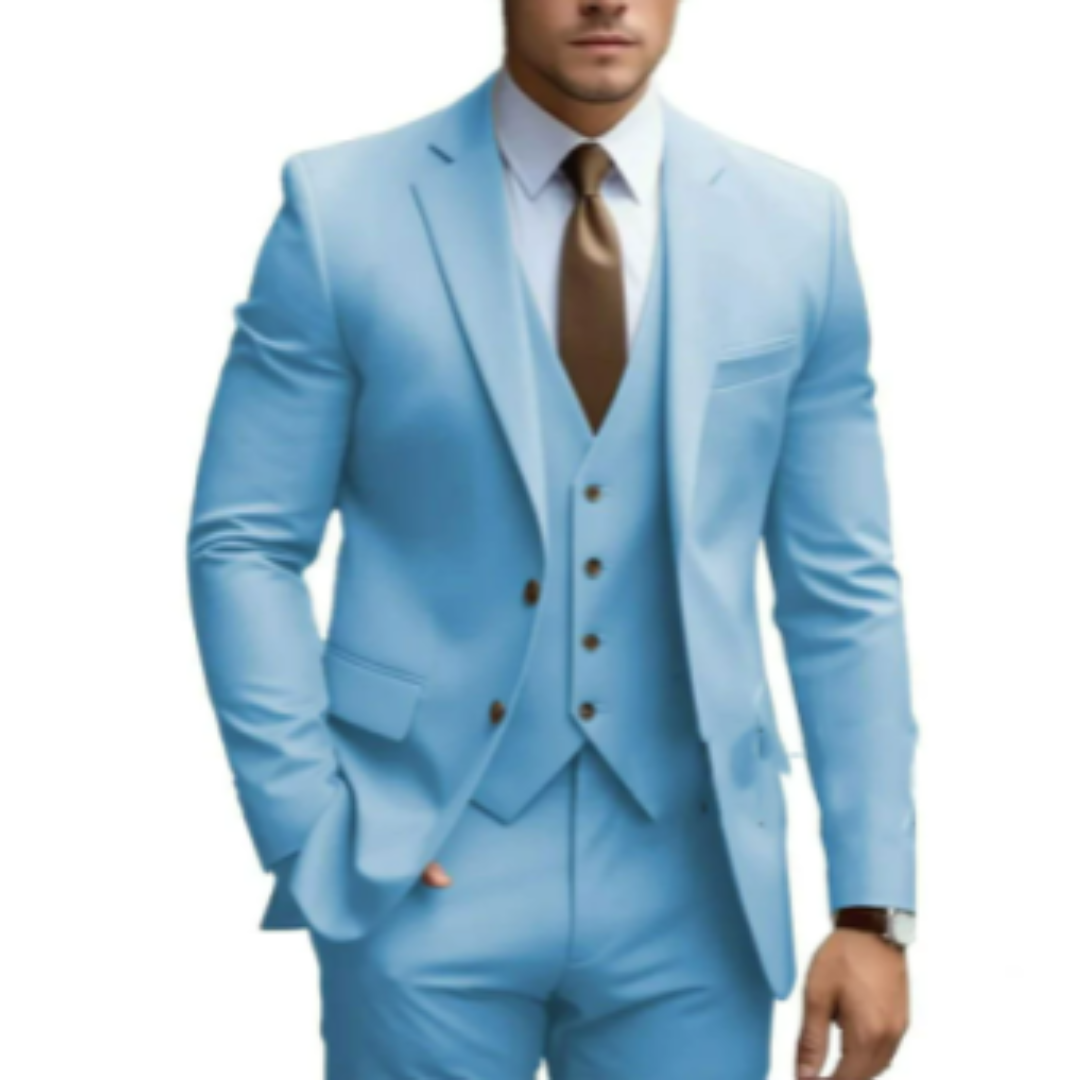 Leon | Eleganter Anzug für Herren Hochzeit dreiteilig 1