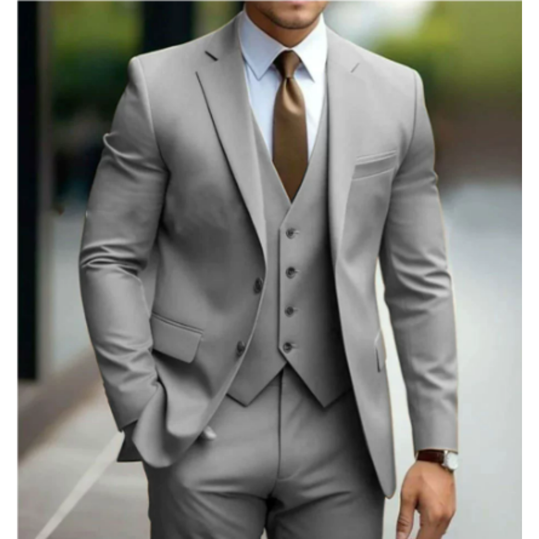 Leon | Eleganter Anzug für Herren Hochzeit dreiteilig 10