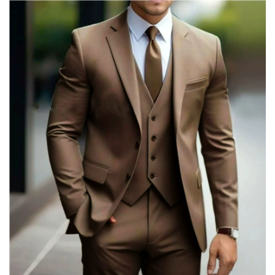 Leon | Eleganter Anzug für Herren Hochzeit dreiteilig 7