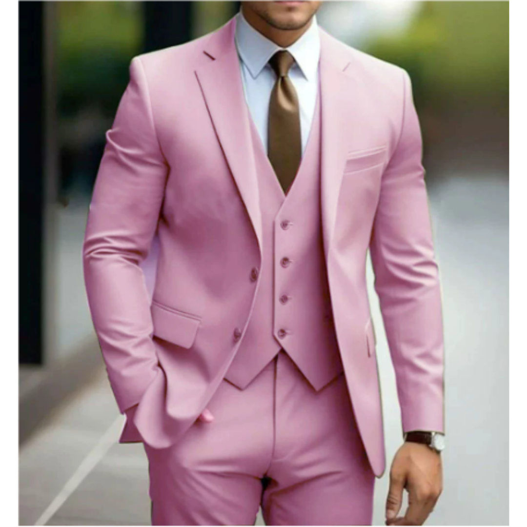 Leon | Eleganter Anzug für Herren Hochzeit dreiteilig 8