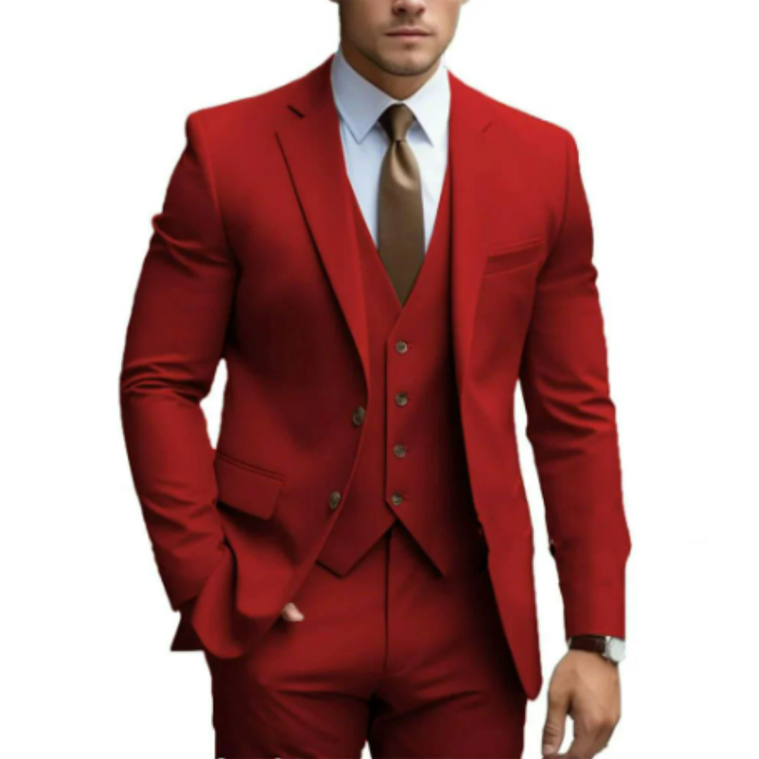 Leon | Eleganter Anzug für Herren Hochzeit dreiteilig 9