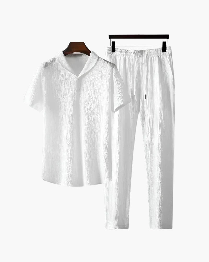 Leon | Elegantes Baumwoll-Polo & Hosen-Set für Herren 1