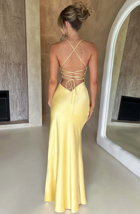Lilly | Elegantes Maxikleid für Damen Sommer mit Beinschlitz 1
