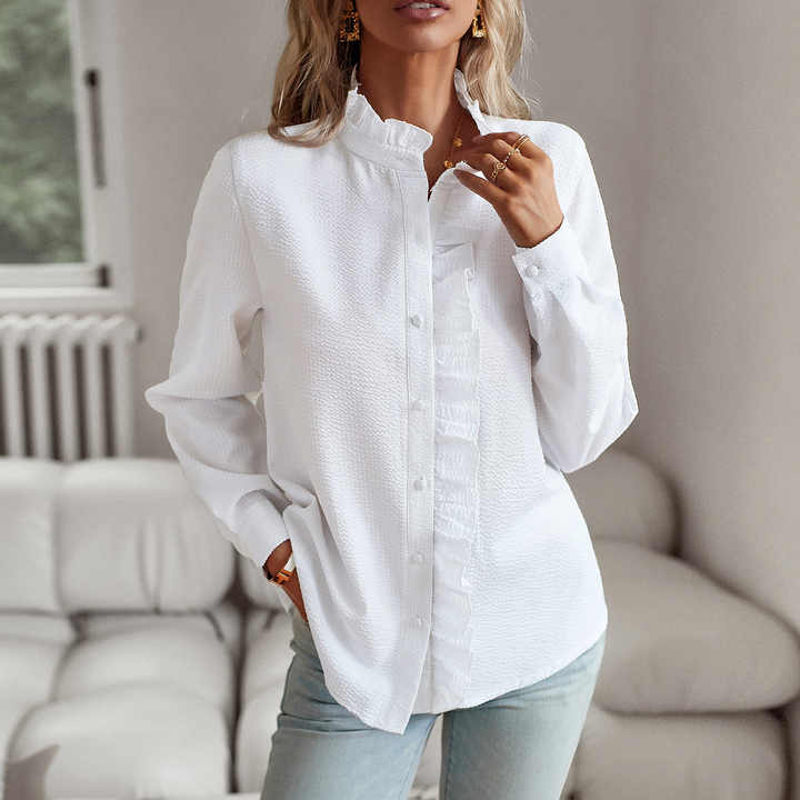 Lisbeth | Elegante Streifenbluse für Damen langarm 2