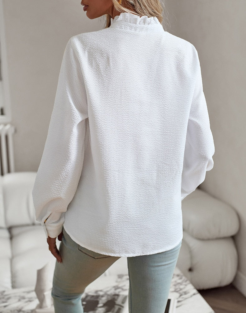 Lisbeth | Elegante Streifenbluse für Damen langarm 3