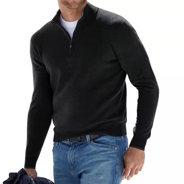 Matteo | Eleganter Merino Pullover für Herren V-Ausschnitt 1