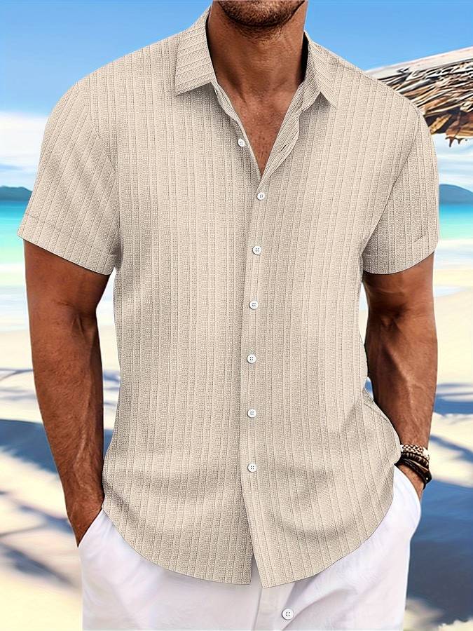Owen | Elegantes Herrenhemd Kurzarm für Sommer atmungsaktiv 3