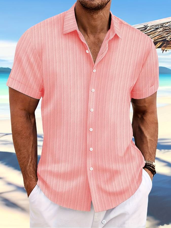 Owen | Elegantes Herrenhemd Kurzarm für Sommer atmungsaktiv 4