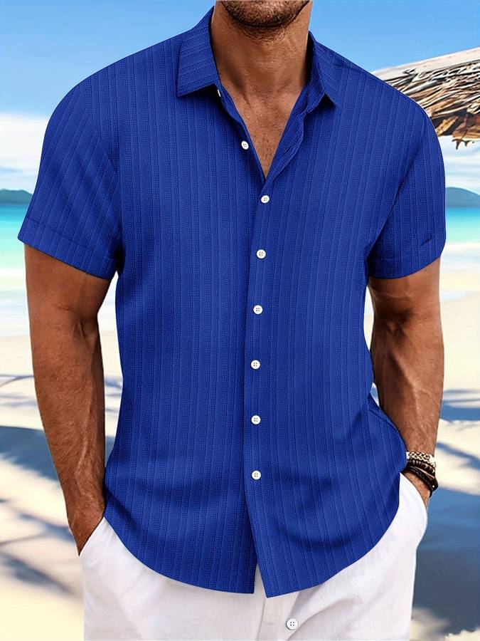 Owen | Elegantes Herrenhemd Kurzarm für Sommer atmungsaktiv 5