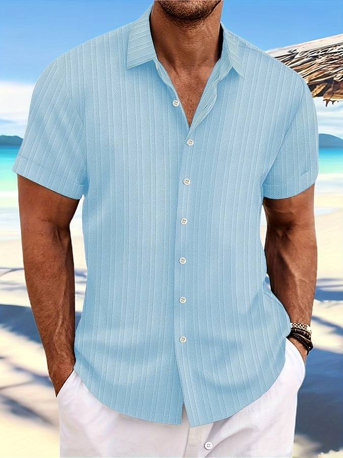 Owen | Elegantes Herrenhemd Kurzarm für Sommer atmungsaktiv 6