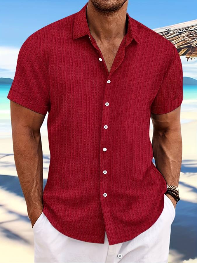 Owen | Elegantes Herrenhemd Kurzarm für Sommer atmungsaktiv 7