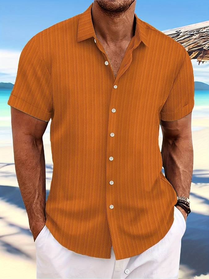 Owen | Elegantes Herrenhemd Kurzarm für Sommer atmungsaktiv 8