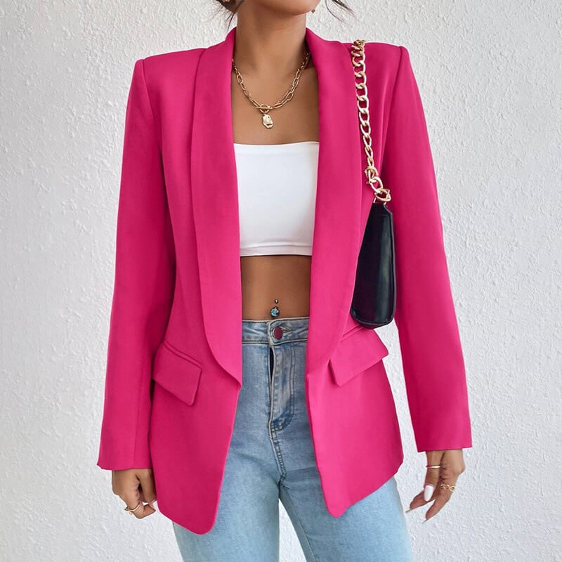 Ronja | Eleganter Blazer für Damen tailliert blau 1