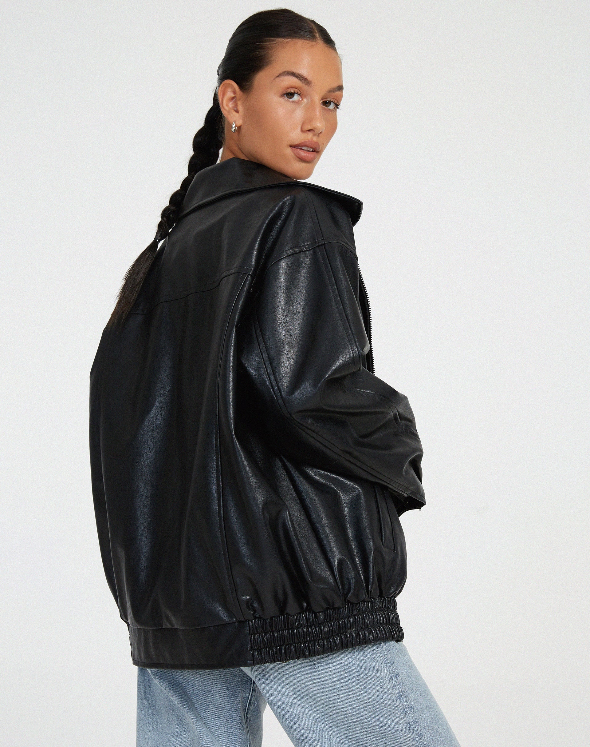 Sophia | Lässige PU-Lederjacke für Damen Oversized 7
