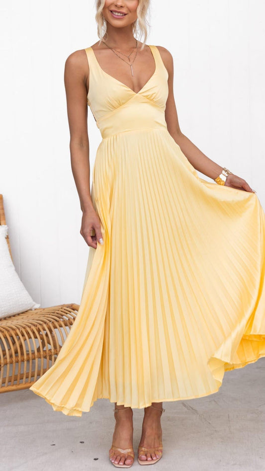 Amelie | Elegantes Plissiertes Kleid für Damen Hochzeitsgast 0