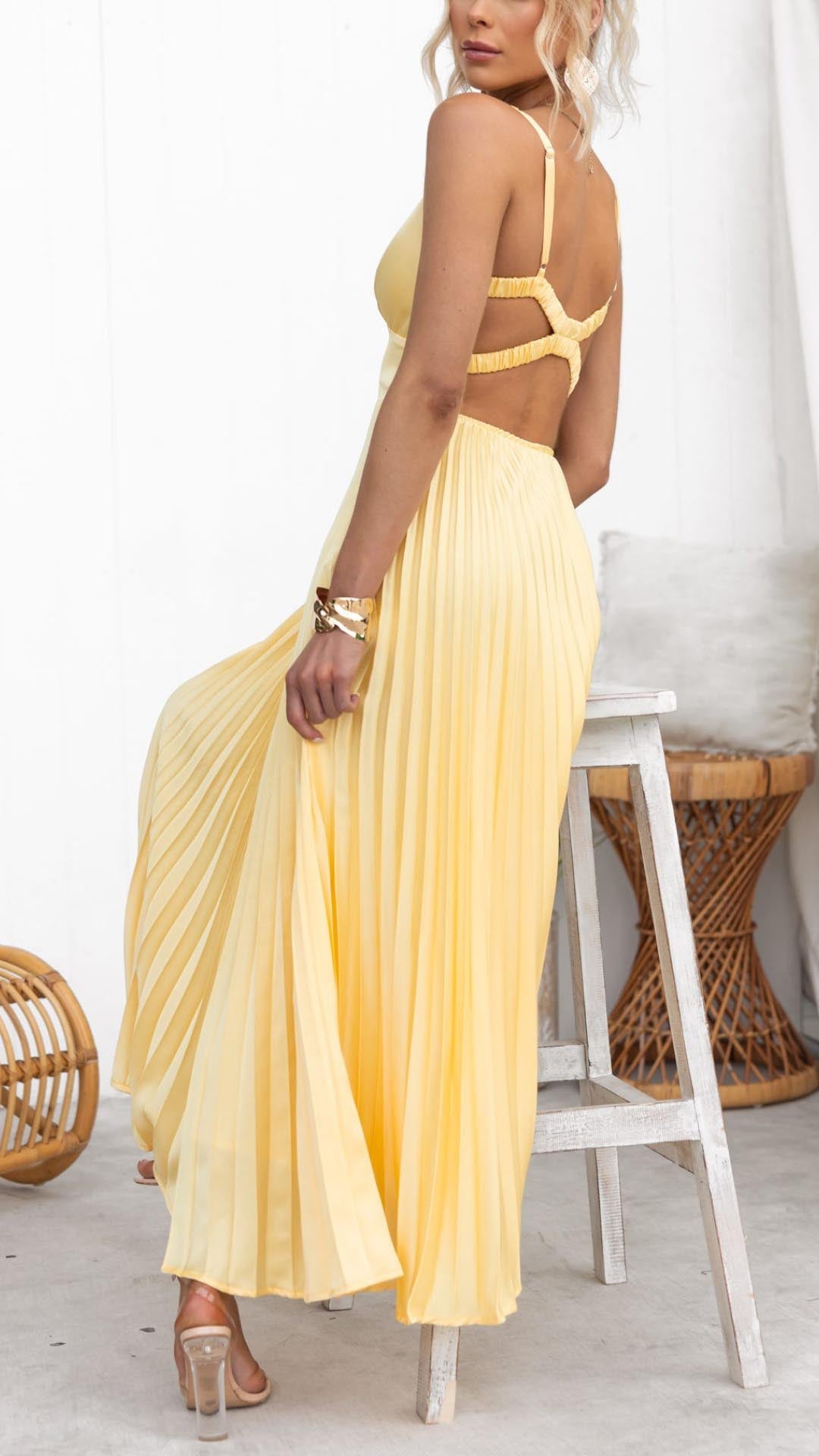 Amelie | Elegantes Plissiertes Kleid für Damen Hochzeitsgast 3