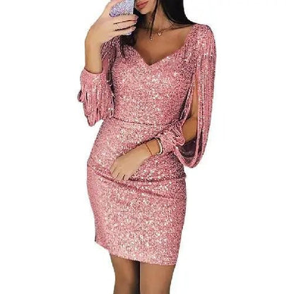 Anika | Elegantes Glitzerkleid für Damen Abendkleid lang 2