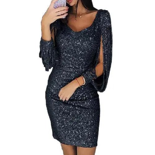 Anika | Elegantes Glitzerkleid für Damen Abendkleid lang 3