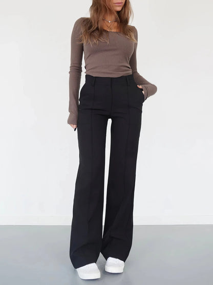 Carina | Elegante Stoffhose für Damen High-Waisted 0