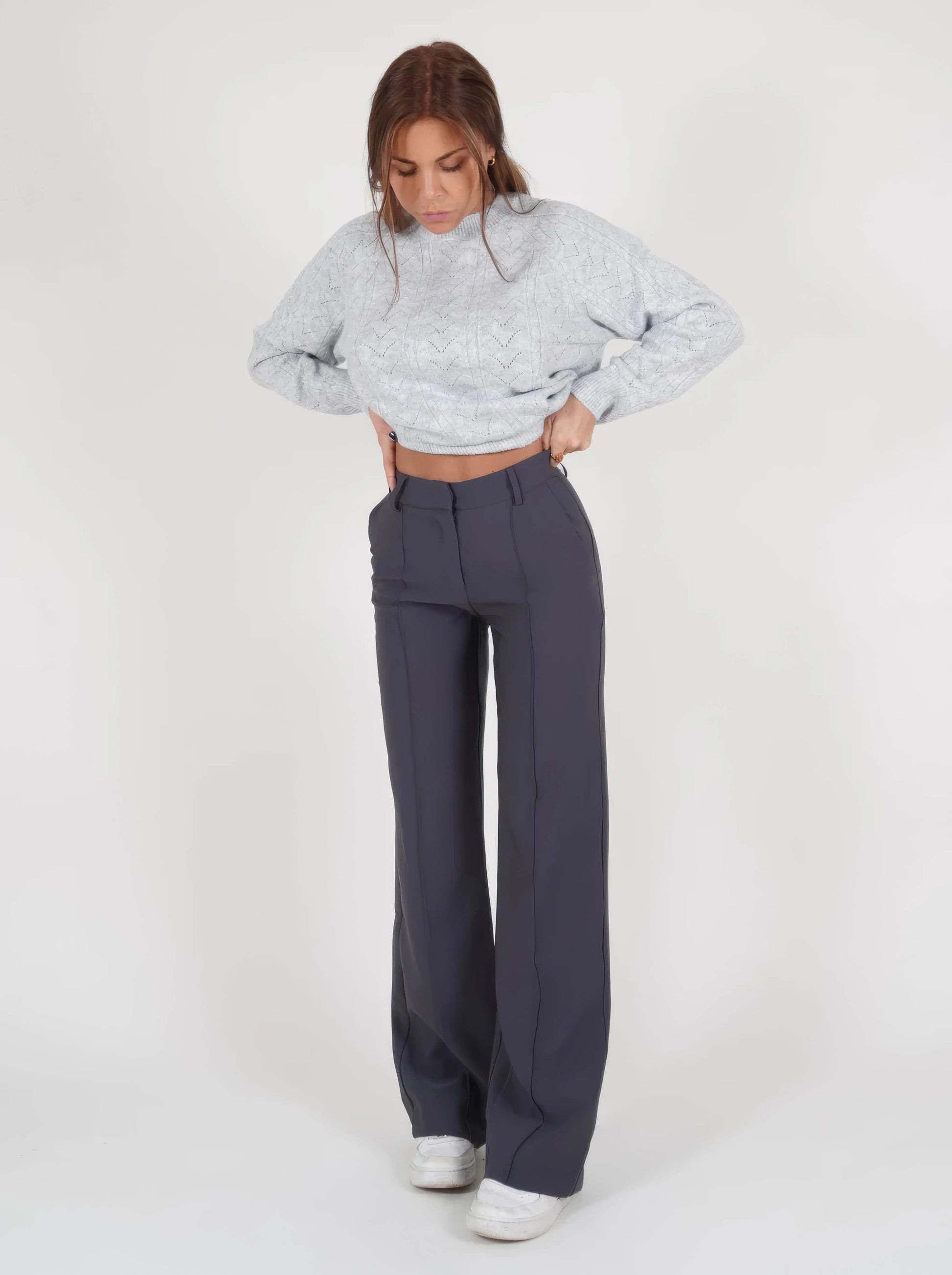 Carina | Elegante Stoffhose für Damen High-Waisted 1
