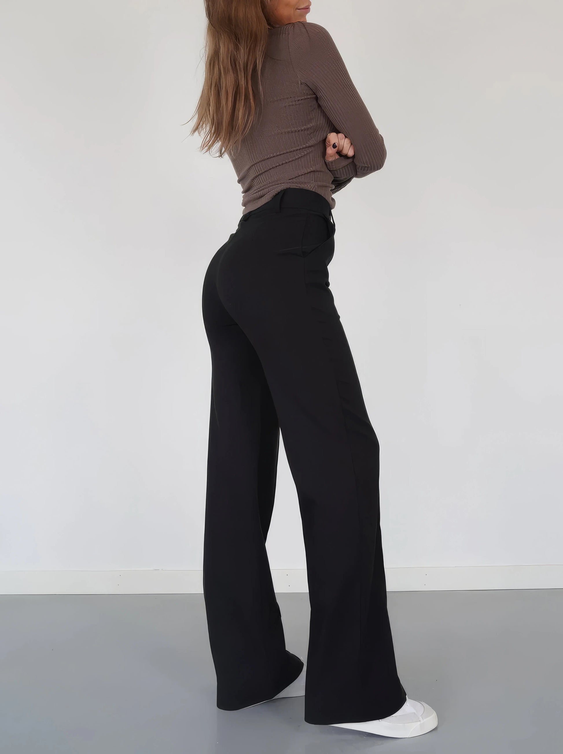 Carina | Elegante Stoffhose für Damen High-Waisted 2