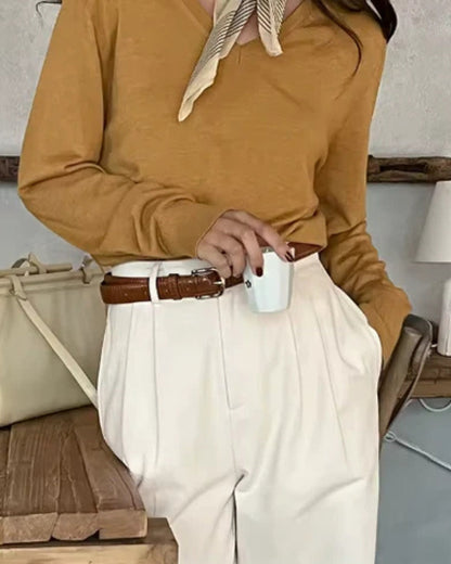 Clara | Elegante Stoffhose für Damen leicht 1