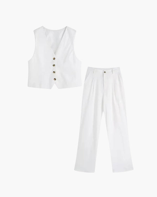 Clara | Elegantes Set für Damen Sommer atmungsaktiv 0