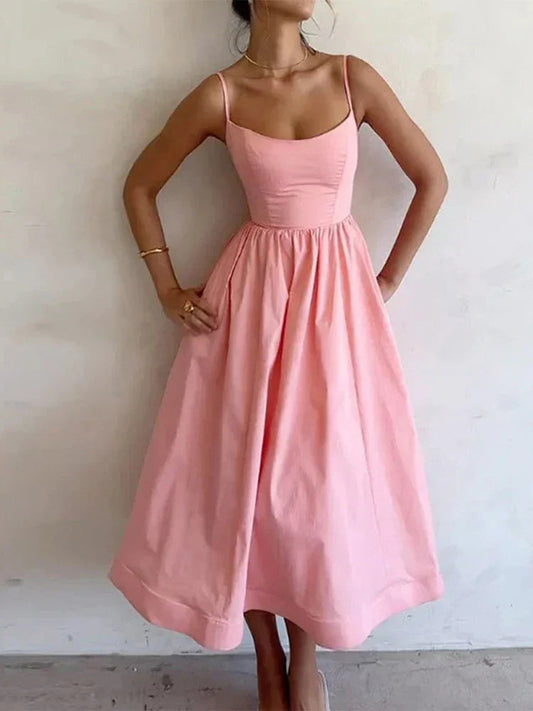 Jovie | Elegantes Spaghettiträgerkleid für Damen Sommer 0