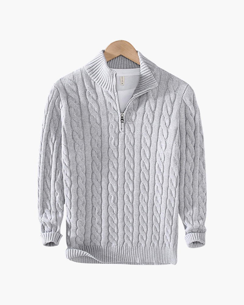 Leon | Eleganter Halbzip-Pullover für Herren langarm 0