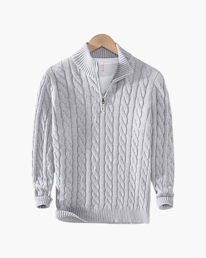 Leon | Eleganter Halbzip-Pullover für Herren langarm 0