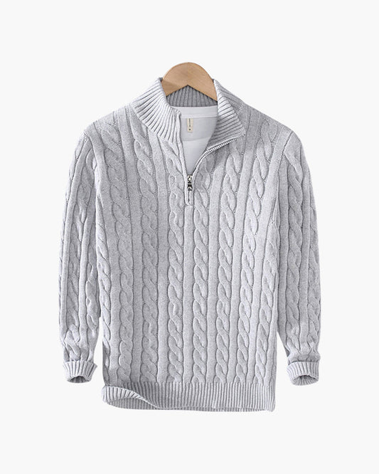 Leon | Eleganter Halbzip-Pullover für Herren langarm 0