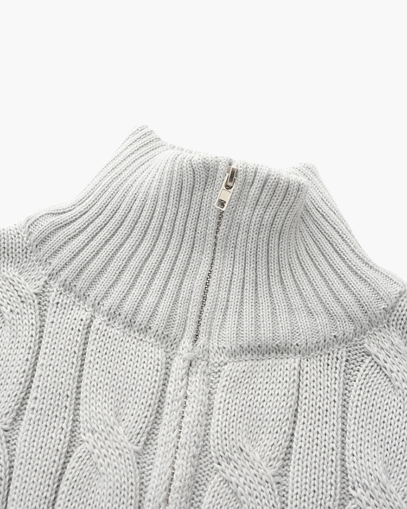 Leon | Eleganter Halbzip-Pullover für Herren langarm 3