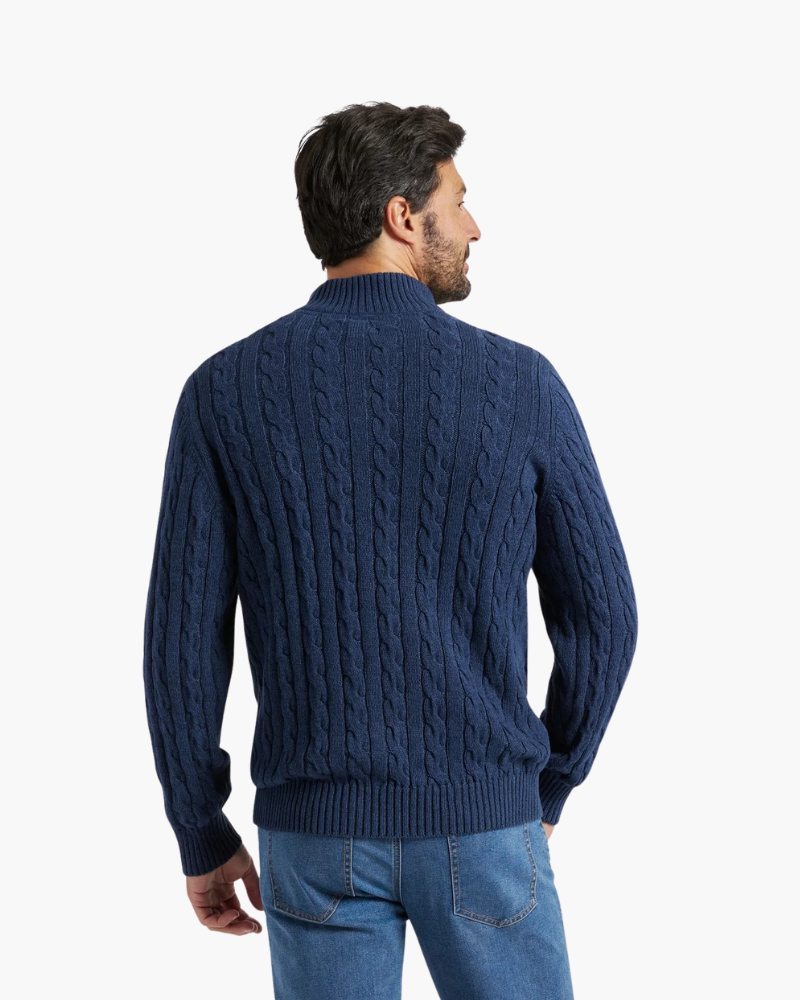 Leon | Eleganter Halbzip-Pullover für Herren langarm 7