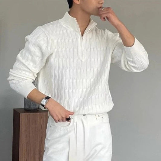 Leon | Eleganter Jacquard-Herrenpullover für Winter 0