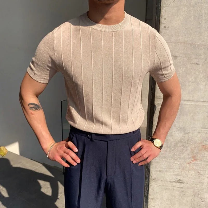 Leon | Elegantes T-Shirt für Herren Slim Fit Sommer 1