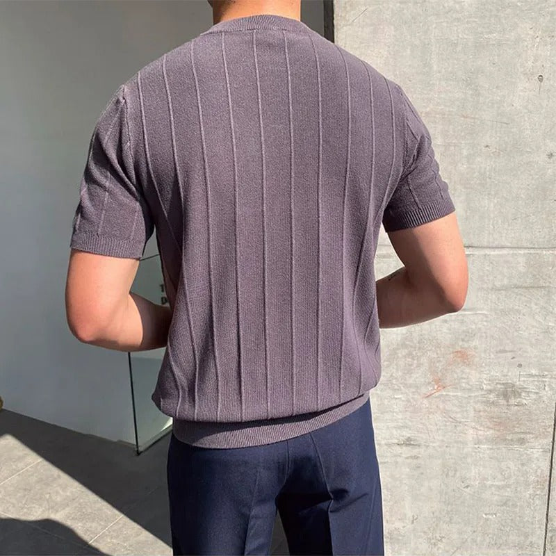 Leon | Elegantes T-Shirt für Herren Slim Fit Sommer 3