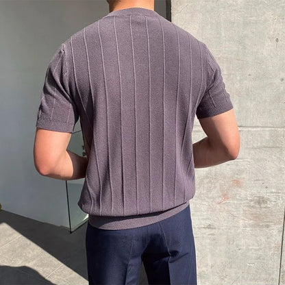 Leon | Elegantes T-Shirt für Herren Slim Fit Sommer 3
