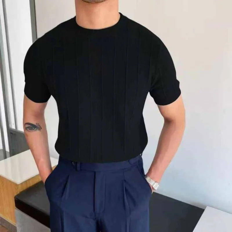 Leon | Elegantes T-Shirt für Herren Slim Fit Sommer 4